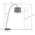 Nowoczesna lampa podłogowa Alice Gold 4963