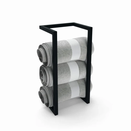 Industrial bathroom hanger - Derry, black frame