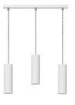 Loftowa lampa wisząca Rollg 3 biała