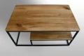 Oak coffee table with a shelf - Galway