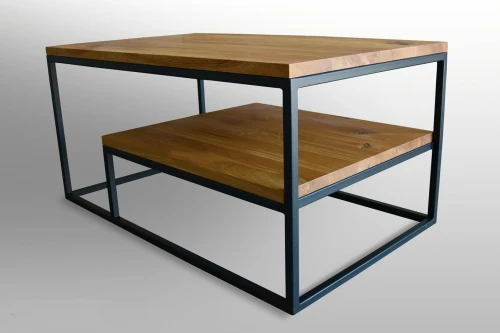 Oak coffee table with a shelf - Galway