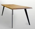Oak dining table Tyrone, longer edges angled
