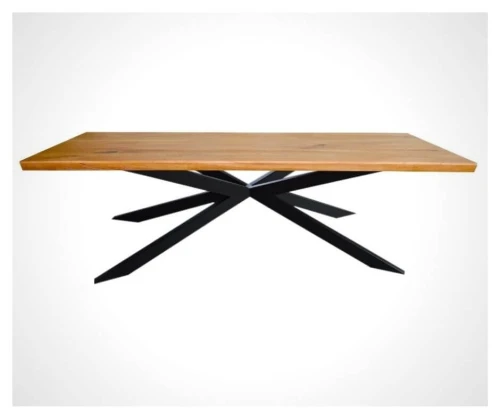Oak dining table Bangor, 40 degree edge