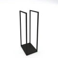 Industrial wood stand with metal base - Fiod