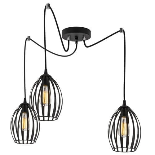 Nowoczesna lampa typu pająk Blanco Z3 loft