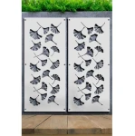 Nowoczesny panel ogrodowy z metalu - Gingko