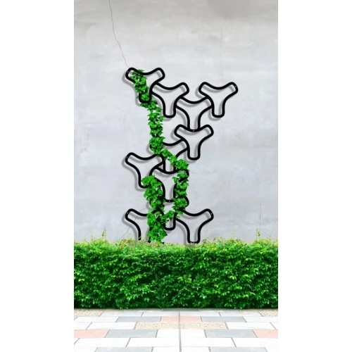 Minimalistyczny trejaż modułowy na ścianę Trois