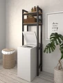 Industrial bathroom cabinet above washing machine - Elevate
