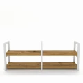 Oak shelf Woody Large, white frame