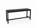 Industrial custom-made bench / seat - Trade, black frame, top Black