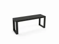 Loft style, custom-made bench  - Pausa; black frame, top: black