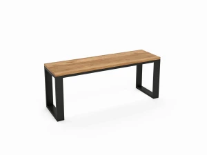 Loft style bench/seat with an oak top -  Pausa