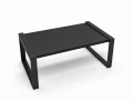 Industrial coffee table Cappa, black frame, Black top