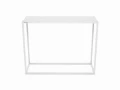 Industrial, metal custom-made console table - Canton; white