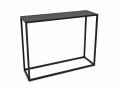 Industrial, metal custom-made console table - Canton; black