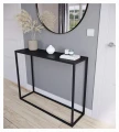 Industrial, metal custom-made console table - Canton; black