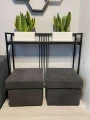Industrial console table with a shelf - Mossa, customer's design