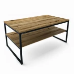 Oak coffee table with a shelf - Dulby