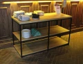 Industrial console with RTV shelf Vibo, customized by client