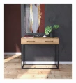 Industrial console table with two drawers - Kentwood