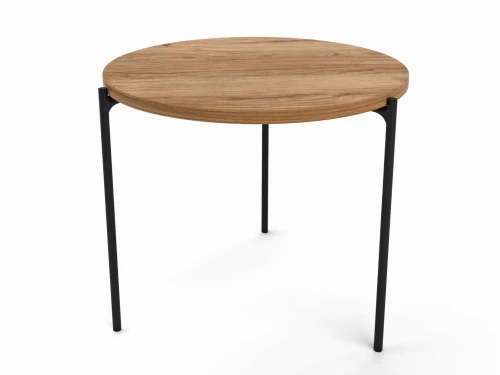 Industrial custom-made coffee table York, black frame