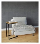 Custom-made end-table with an oak top - Gainford