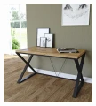 Industrial desk with an oak top - Aintree
