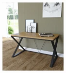 Industrial desk with an oak top - Aintree
