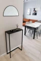 Industrial, custom-made metal console table - Lenox