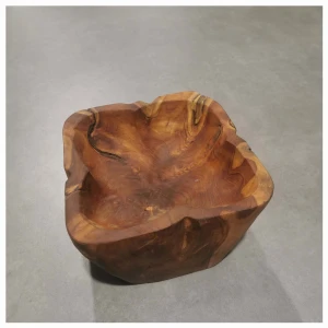 Handmade teakwood square bowl - Muriel