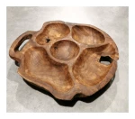 Handmade teakwood platter - Navia