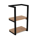 Wieszak łazienkowy z półkami dębowymi Dudley