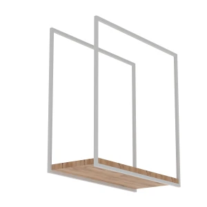 Dębowa półka wisząca nad wyspę - Vice