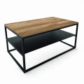 Available in stock - Industrial coffee table with a metal shelf -Trenton