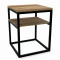 Available in stock - Industrial bedside table with shelf Colton