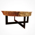 Large coffee table - wood slice 130 cm - Imperial