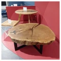 Large coffee table - wood slice 130 cm - Imperial