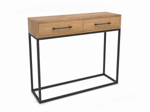  Available in stock - Industrial console table with two drawers - Kentwood