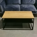 Available in stock - Industrial coffee table with a metal shelf -Trenton