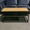 Available in stock - Industrial coffee table with a metal shelf -Trenton