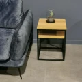 Available in stock - Industrial bedside table with shelf Colton