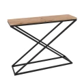 Dębowa konsola Morbello, stelaż czarny