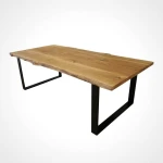 Prostokątny stół jadalniany z dębowym blatem - Florence