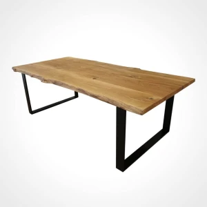 Prostokątny stół jadalniany z dębowym blatem - Florence