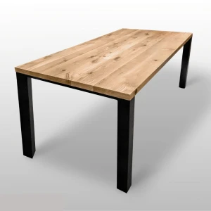 Customized dining table with oak top - Collosal