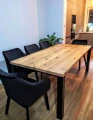 Customized dining table with oak top - Collosal
