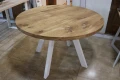 Okrągły dębowy stół jadalniany Ballina