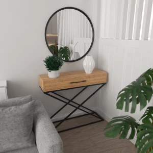 Industrialna konsola z szufladą Mare