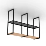 Industrial kitchen shelf with a metal top - Innis (1)
