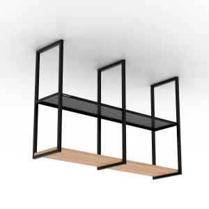 Industrial kitchen shelf with a metal top - Innis (1)